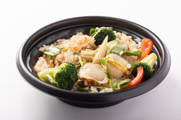 ベビーホタテのバター醤油ライス弁当