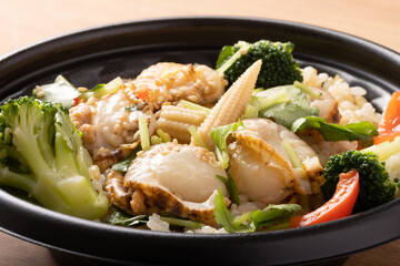 ベビーホタテのバター醤油ライス弁当