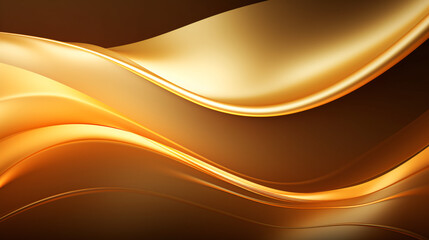 Abstract gold luxury wave