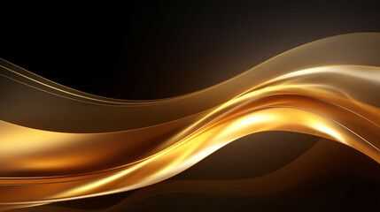 Abstract gold stripe waves line pattern background