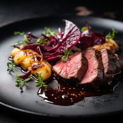 lamb chops with vegetables 