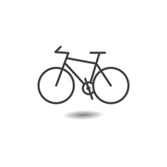 Obraz premium Bicycle icon bike symbol for logo concept.