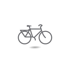 Fototapeta premium Bicycle icon bike symbol for logo concept.