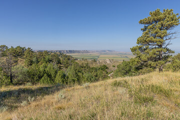View of the west side of the North Platte valley, seen from Scotts Bluff