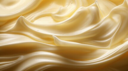 Fototapeta premium Mayonnaise sauce texture on whole background, close up