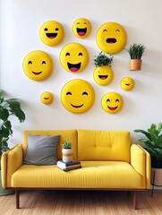 Expressive Emoji Wall Art: Capture Different Moods and Messages with Vibrant Digital Images