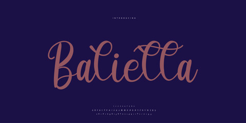 Abstract Fashion font alphabet. Minimal modern urban fonts for logo, brand etc. Typography Calligraphy typeface uppercase lowercase and number. vector illustration