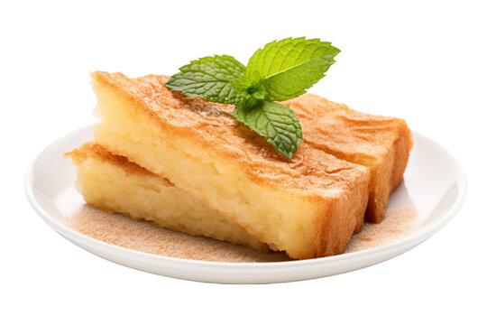 Isolated Cassava Pone on White on a transparent background