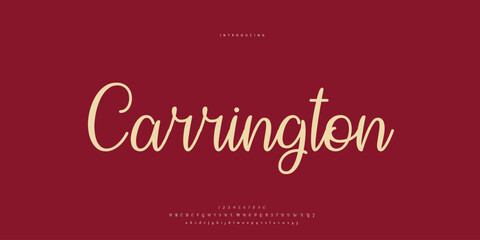 Abstract Fashion font alphabet. Minimal modern urban fonts for logo, brand etc. Typography Calligraphy typeface uppercase lowercase and number. vector illustration