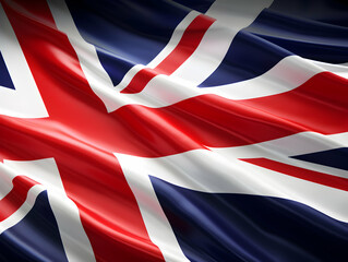 United Kingdom national flag background, UK flag weaving made by silk cloth fabric, UK background, ai generated image