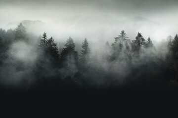 Fog Overlays for Creepy Halloween Frames. Realistic Gothic Smoke Effects for Ghostly Atmosphere and Nature Scenes