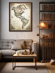Time Travel through Cartography: Historical Map Wall Art featuring Ancient Rome to Modern-Day Cities