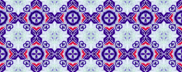 Obraz premium Tile Background. Vintage Spots Stripes Pattern.