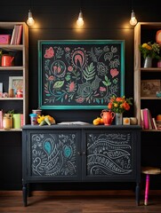 Interactive Chalkboard Wall Art: Personalize Your Space with Chalk Drawings and Messages