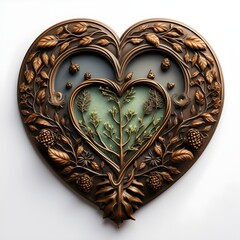 Vintage heart-shaped design