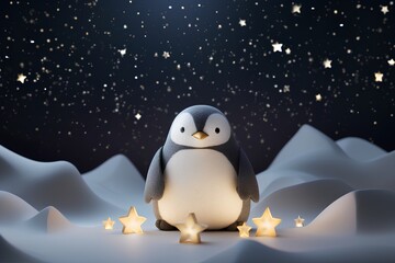 オーロラとペンギン-2