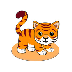 Vector Tigers Cute,Illustration Cute Tigers<tigers cute vektor