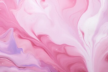 Fototapeta premium Abstract background of acrylic paint in pink and white colors, Pink purple marble texture background.