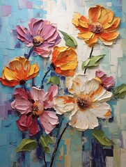 Palette Knife Wall Art: Thick Layers of Textured Paint for a 3D Effect