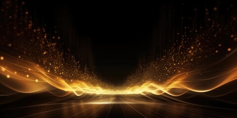 Fototapeta na wymiar Luxury wave sparkling particles background abstract comeliness