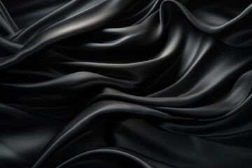 Fototapeta premium Black silk backBlack silk background cloth. High Qualityground cloth. High Quality