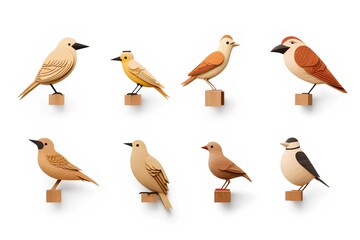 木工でできた鳥-3