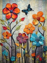 Storytelling Art: Quilted Wall Art with Fabric Patchwork Designs for Soulful Interiors