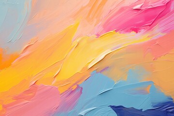 Fototapeta na wymiar Colorful paint brush strokes background