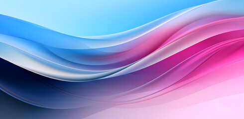 Obraz premium abstract background with blue and pink waves, in the style of futuristic, vibrant