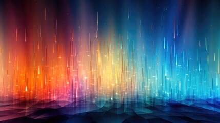 Spectral Light Style Backgrounds feature patterns resembling the dispersion of light through a prism—an artistic representation of the vibrant spectrum. - obrazy, fototapety, plakaty