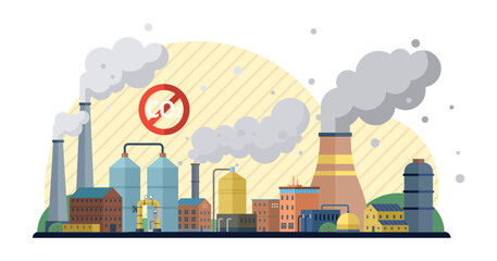 Obraz premium Carbon dioxide vector illustration. The climate crisis intensifies as carbon dioxide levels continue to rise The carbon dioxide concept serves as wake-up call for environmental awareness