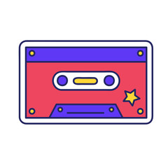Cute Y2K Sticker Cassete