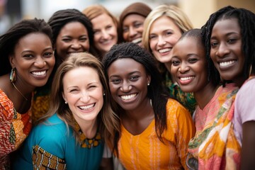 Obraz premium Strength and Harmony in Diversity: Women of Different Cultures