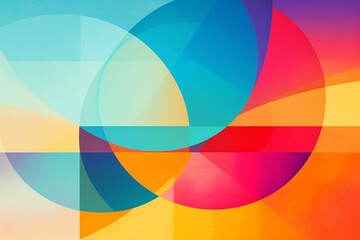 Vibrant Abstract Geometric Art with Sharp Angles