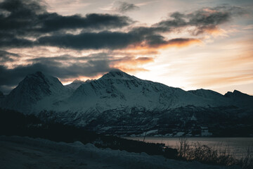 Sunrise behind the Mountain - Tromsø