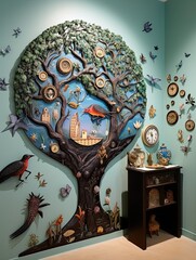 Whimsical Wall Art: Enter a World of Curiosity and Wonder with Fantastical Scenes and Creatures