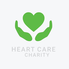 heart health care symbol line green icon on white background, green logo heart