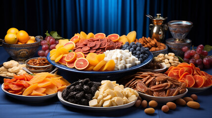 Fototapeta premium dried fruits and nuts