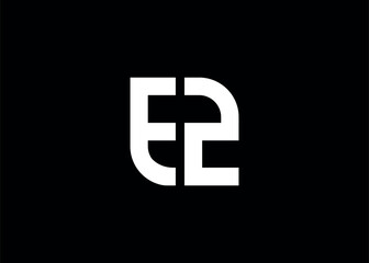 Monogram Letter EZ Logo Design vector template
