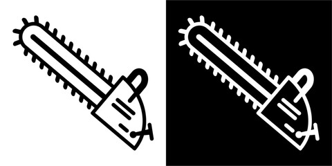 Chainsaw, tool wood, equipment work icon