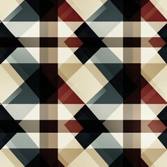 checkered seamless pattern in red black plaid shirt on tartan lumberjack in white background