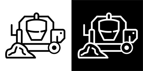 Construction sand, equipment, work icon