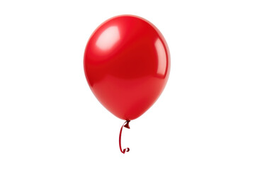 Vibrant Elegance: Decorating with the Beauty of Red Balloons isolated on transparent background