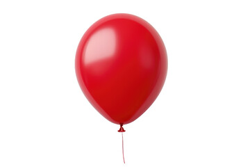 Scarlet Soaring: The Allure of the Red Balloon isolated on transparent background