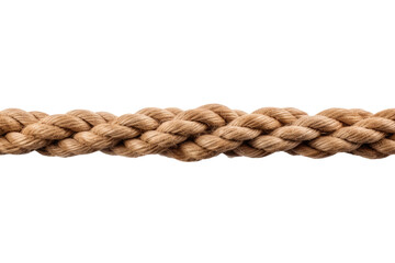 Knotless Simplicity: The Appeal of Straight Ropes isolated on transparent background