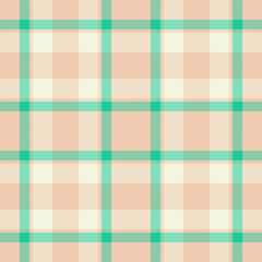 Plaid seamless pattern. Check fabric texture. Vector textile print.