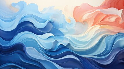 Immerse in the Stylized Waves Style Backgrounds—abstract, stylized depictions of ocean waves, capturing the essence of fluid motion. A visual dive into artistic interpretations of waves.
