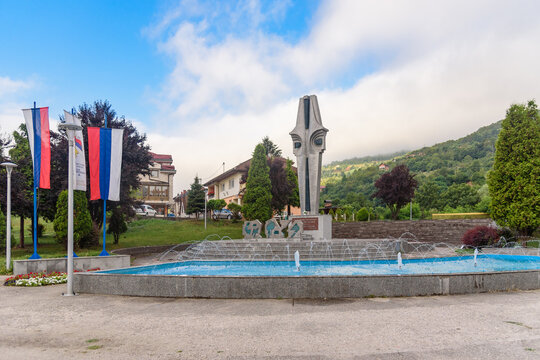 Foca, Bosnia and Herzegovina - August 01, 2023: Beautiful view of City Foca in Bosnia And Herzegovina.