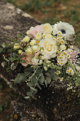 Obraz na płótnie Canvas wedding bouquet in the garden