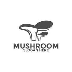 Mushroom logo vector, Creative Unique Mushroom logo icon design template